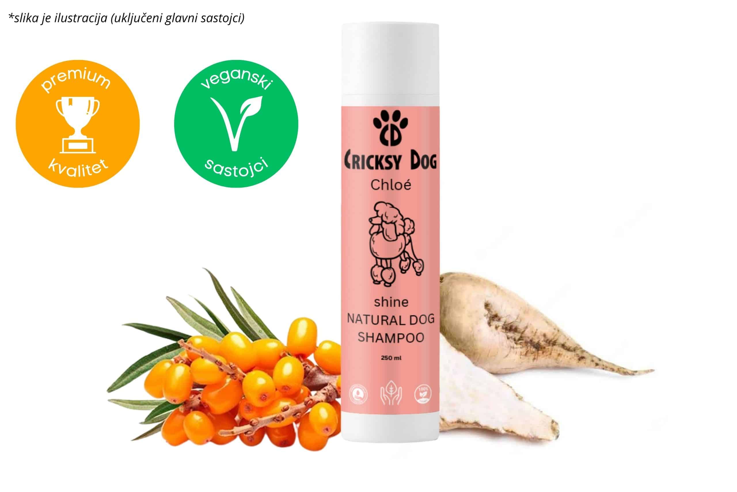 Chloé Shine šampon za pse: s mirisom citrusa i vanilije (za ekstra mekanu i sjajnu dlaku) - Slika 2