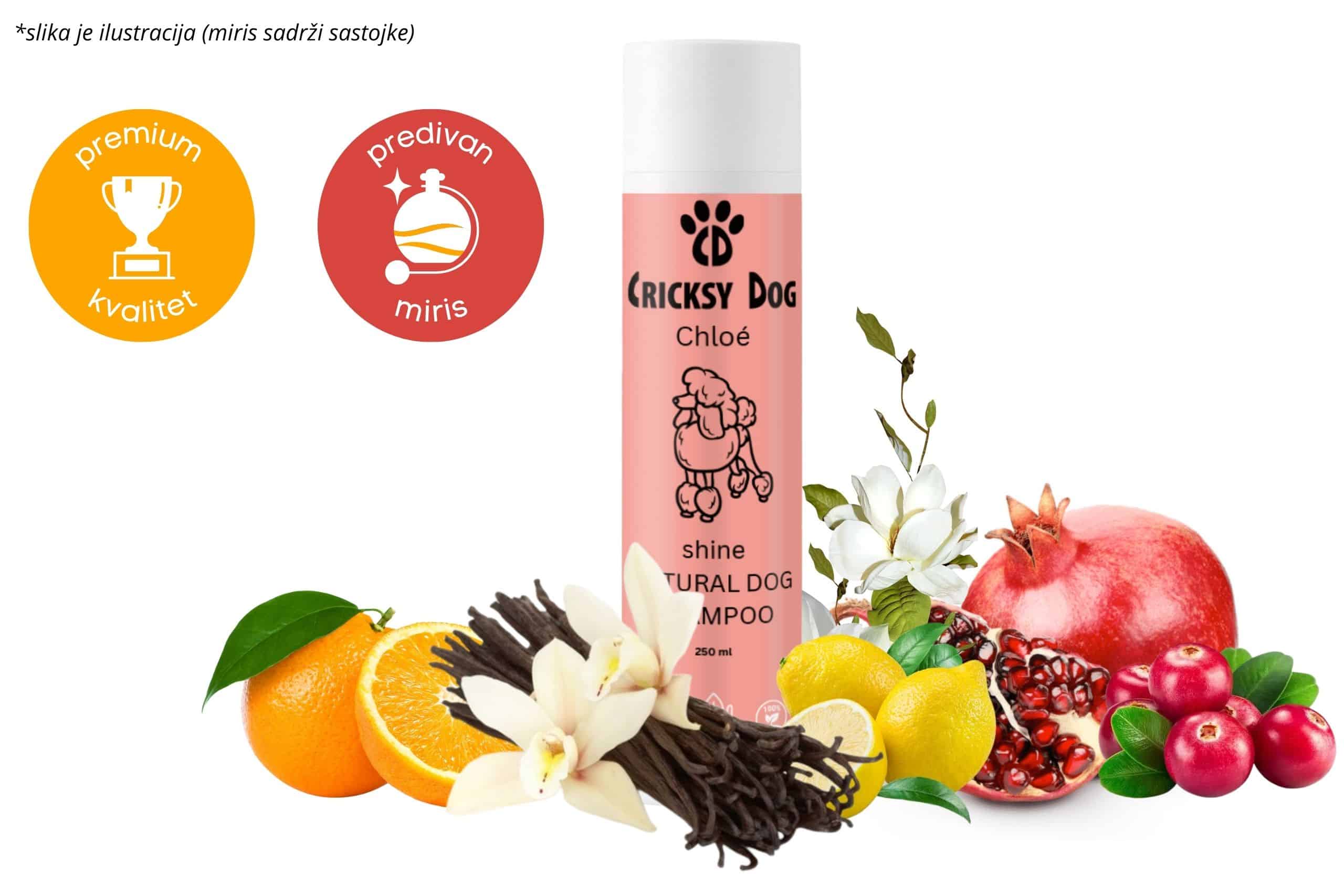 Chloé Shine šampon za pse: s mirisom citrusa i vanilije (za ekstra mekanu i sjajnu dlaku) - Slika 3