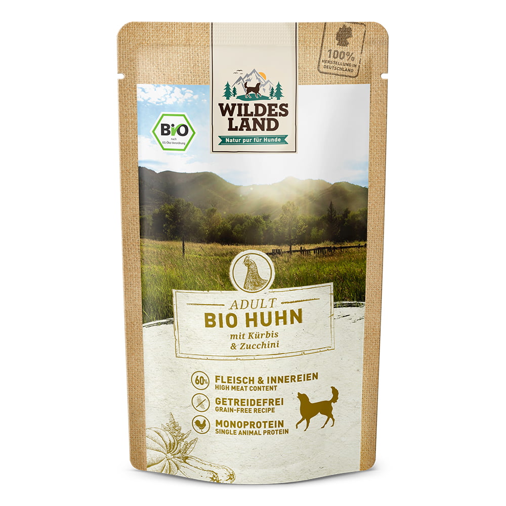 Wildes land BIO piletina za pse 125g