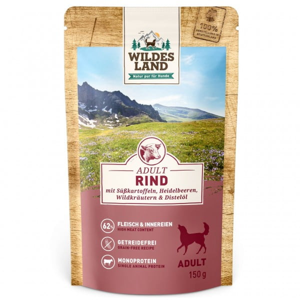 Wildes land Classic govedina za pse 150g