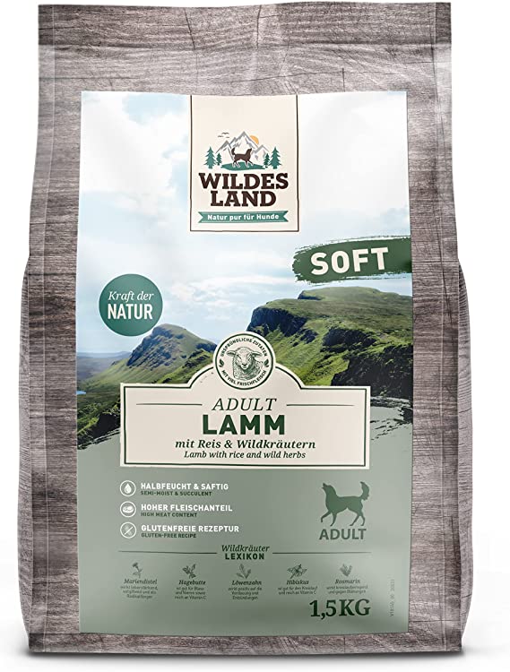 WILDES LAND Soft janjetina i riža za odrasle pse