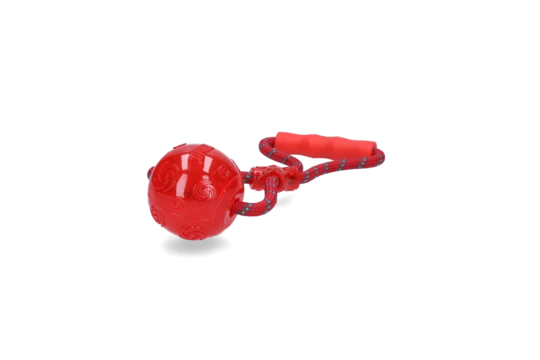 KONG Squeezz lopta s ručkom - medium