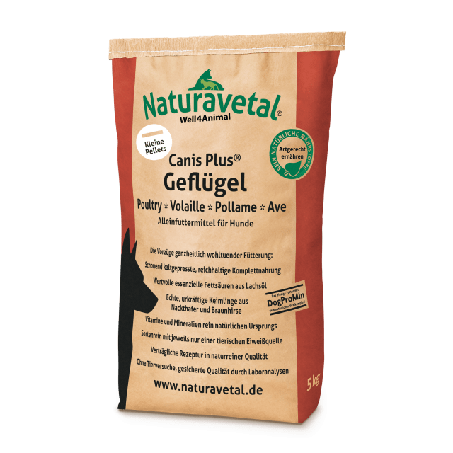 Naturavetal Canis Plus® Perad mali peleti, 1 kg